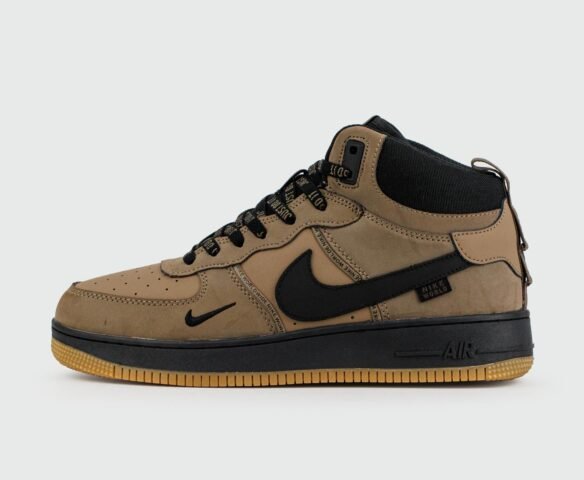 Зимние Nike Air Force 1 Mid Brown / Black